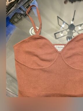 Women's Brown Knit Cami Top